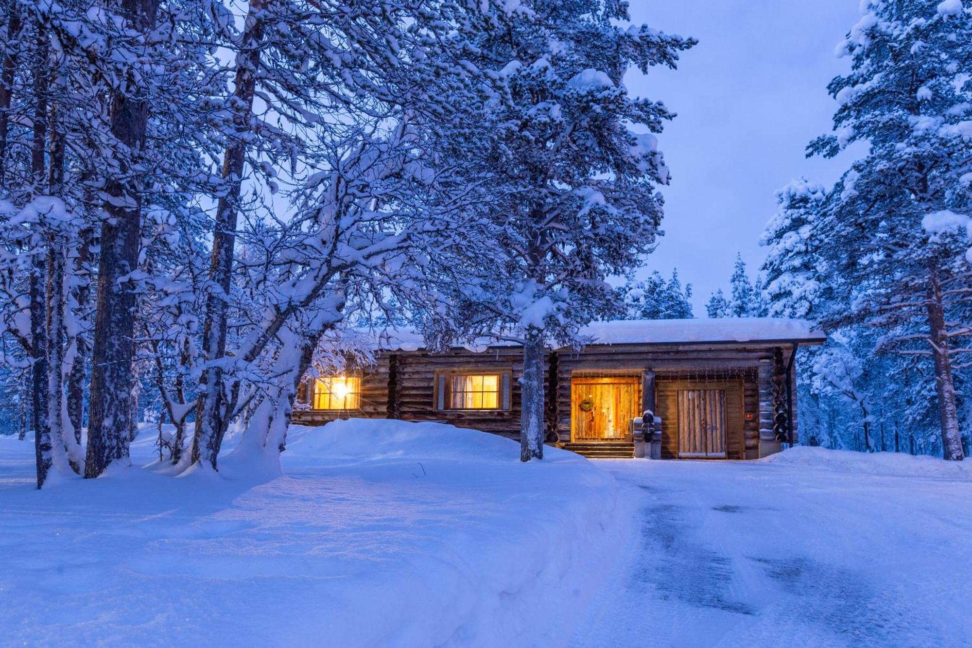 Kuukkeli Log Houses Aurora Resort Saariselka Exterior foto